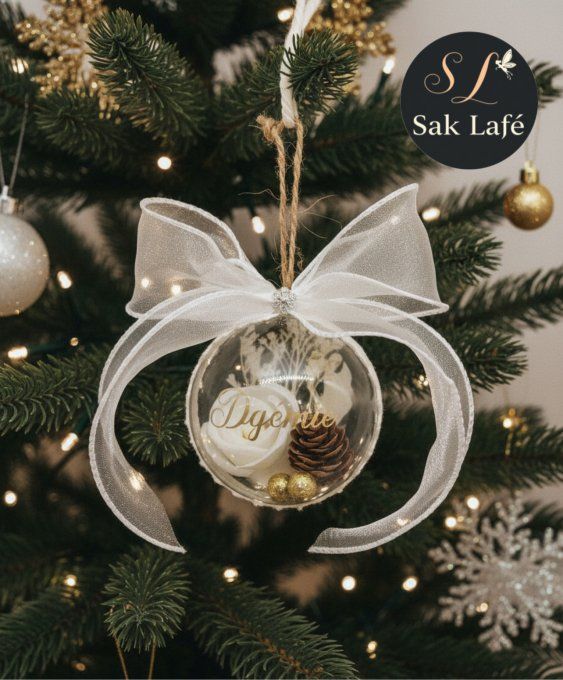 Boule de Noël, personnalisé avec le prénom