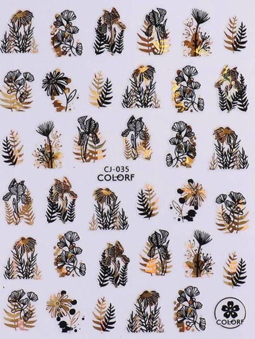 N°35 / stickers black et doré