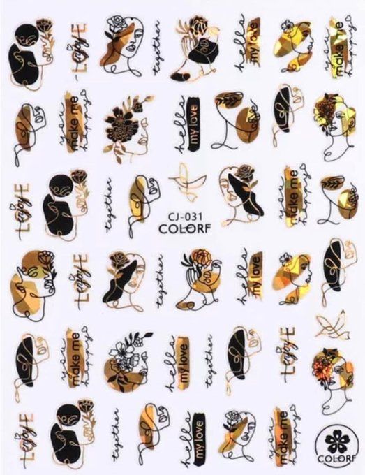 N°31 / stickers black et doré