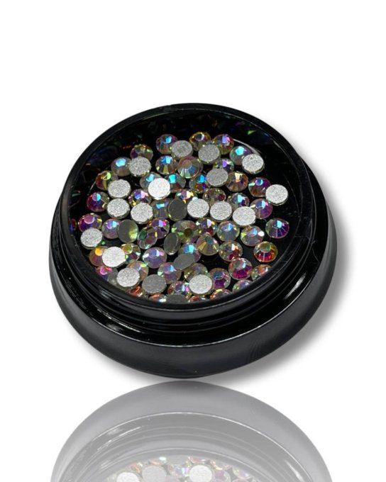 Strass S12 / couleur Multi /  environ 50 pcs par pot