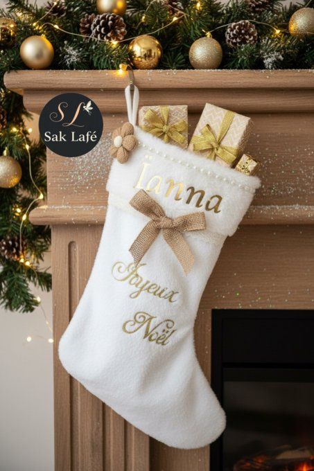 Chaussons de Noël(personnaliser le prénom)