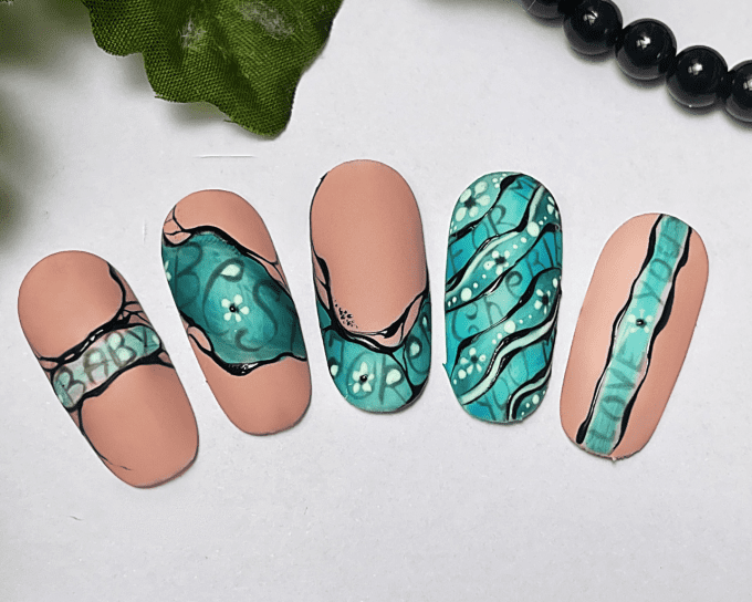 Formation nail art " cheri blue "
